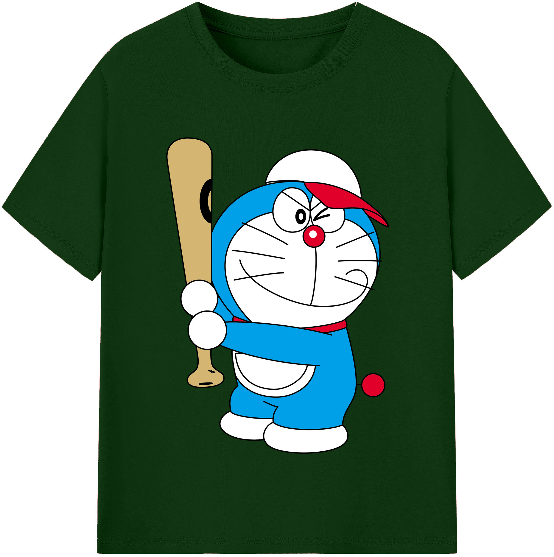 （画像用） ドラえもん Doraemon 綿100％半袖Tシャツ（フロントプリント）